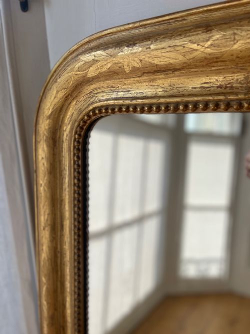 ANTIQUE FRENCH LOUIS PHILIPPE MIRROR C1850 - ADDITIONAL PHOTO 5