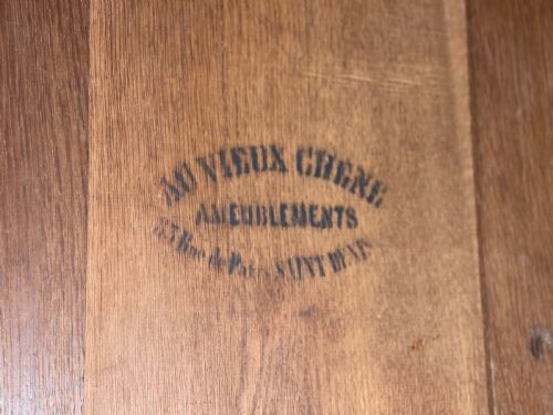 ANTIQUE FRENCH MIRRORED ARMOIRE LINEN PRESS PARIS - ADDITIONAL PHOTO 12