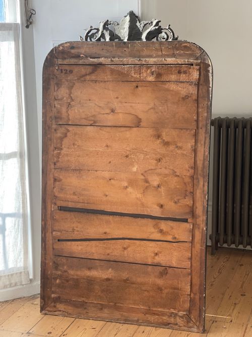 LARGE ANTIQUE FRENCH AND GILT EBONISED MIRROR - ADDITIONAL PHOTO 9
