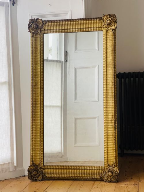 ANTIQUE FRENCH GILT MIRROR - ADDITIONAL PHOTO 3