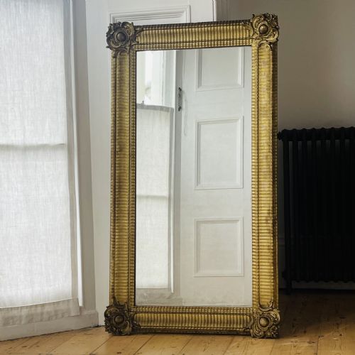ANTIQUE FRENCH GILT MIRROR - ADDITIONAL PHOTO 11