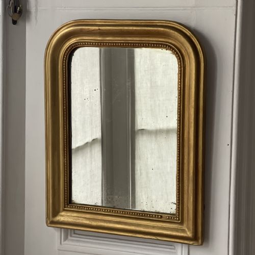 ANTIQUE FRENCH GILT MIRROR - ADDITIONAL PHOTO 5