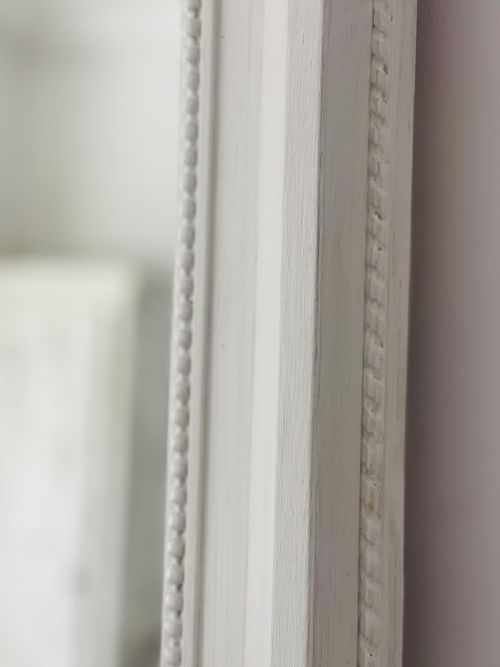 LARGE FRENCH ANTIQUE PAINTED MIRROR - ADDITIONAL PHOTO 4