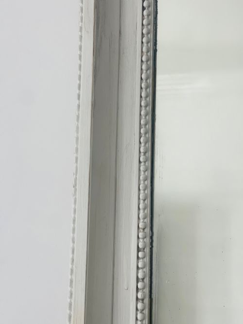 LARGE FRENCH ANTIQUE PAINTED MIRROR - ADDITIONAL PHOTO 5