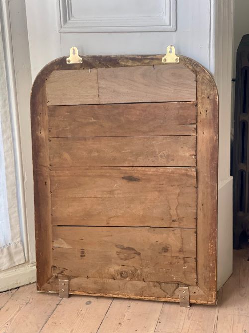 ANTIQUE FRENCH GILT LOUIS PHILIPPE MIRROR - ADDITIONAL PHOTO 1