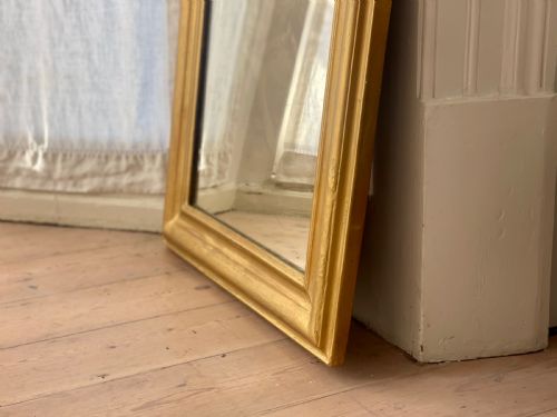 ANTIQUE FRENCH GILT LOUIS PHILIPPE MIRROR - ADDITIONAL PHOTO 2