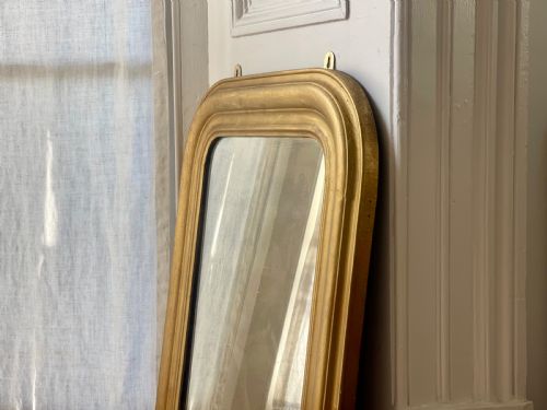 ANTIQUE FRENCH GILT LOUIS PHILIPPE MIRROR - ADDITIONAL PHOTO 3