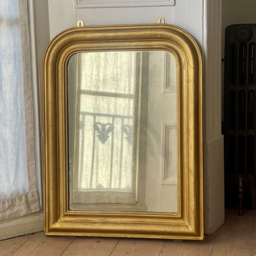 ANTIQUE FRENCH GILT LOUIS PHILIPPE MIRROR - ADDITIONAL PHOTO 6