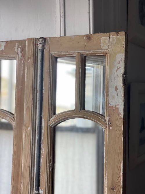 ANTIQUE FRENCH WINDOW FRAME MIRRORS - ADDITIONAL PHOTO 3