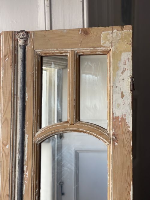 ANTIQUE FRENCH WINDOW FRAME MIRRORS - ADDITIONAL PHOTO 4