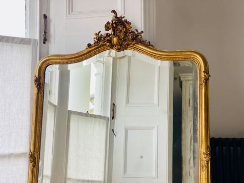 19TH CENTURY FRENCH GILT LOUIS XV MIRROR - ADDITIONAL PHOTO 2