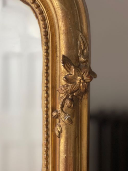 19TH CENTURY FRENCH GILT LOUIS XV MIRROR - ADDITIONAL PHOTO 6