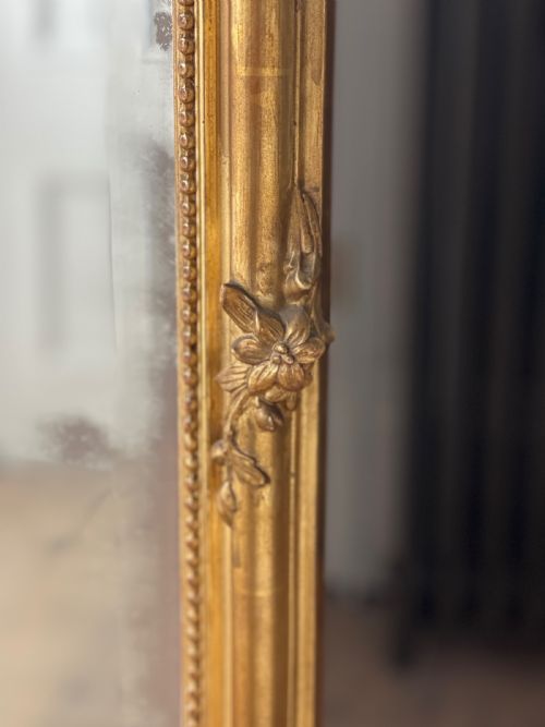 19TH CENTURY FRENCH GILT LOUIS XV MIRROR - ADDITIONAL PHOTO 7