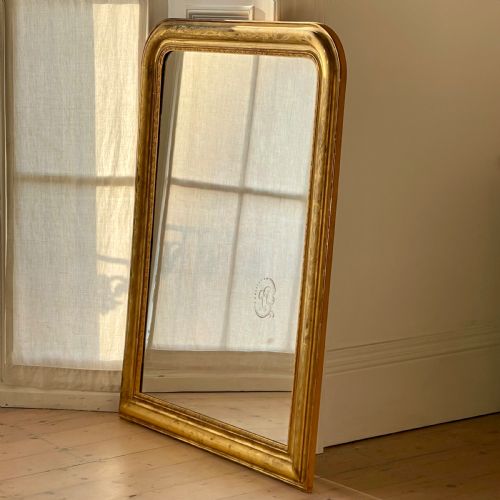 ANTIQUE FRENCH GILT LOUIS PHILIPPE MIRROR C1860 - ADDITIONAL PHOTO 7