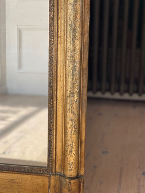 ANTIQUE FRENCH GILT LOUIS PHILIPPE MIRROR - ADDITIONAL PHOTO 8