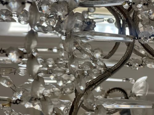 LARGE ANTIQUE FRENCH CHANDELIER - ADDITIONAL PHOTO 3