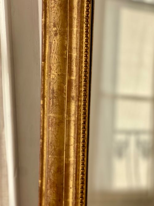 ANTIQUE FRENCH GILT LOUIS XVI MIRROR - ADDITIONAL PHOTO 8