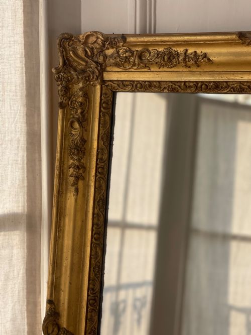 ANTIQUE FRENCH GILT MIRROR - ADDITIONAL PHOTO 3