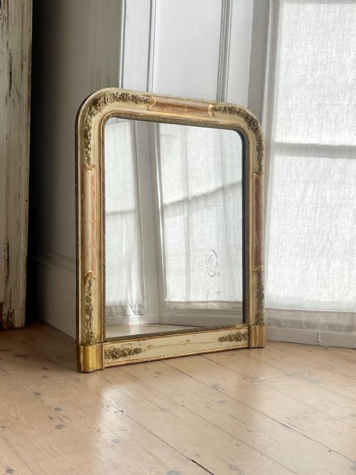 ANTIQUE FRENCH GILT AND GESSO MIRROR - ADDITIONAL PHOTO 6