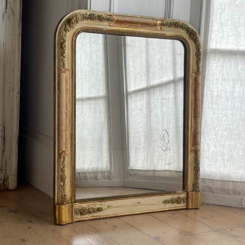 ANTIQUE FRENCH GILT AND GESSO MIRROR - ADDITIONAL PHOTO 7