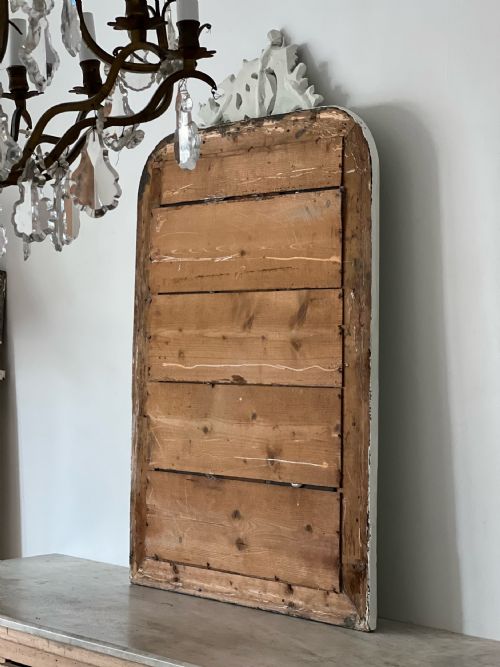 ANTIQUE FRENCH PAINTED LOUIS XV MIRROR - ADDITIONAL PHOTO 5