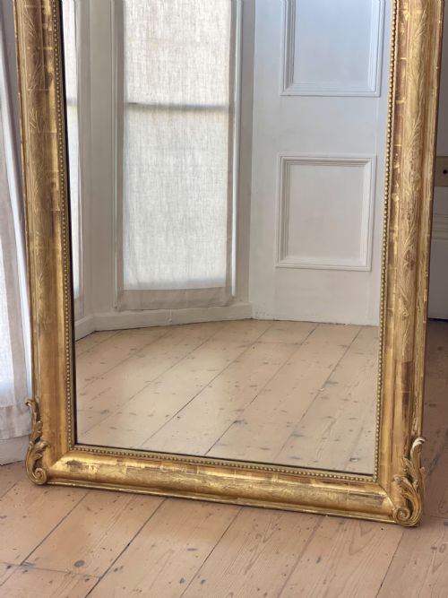 19TH CENTURY FRENCH GILT CHERUBS MIRROR - ADDITIONAL PHOTO 4