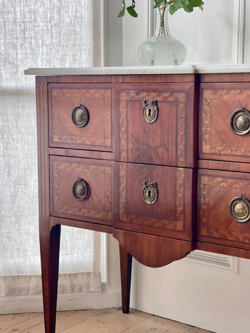 ANTIQUE FRENCH LOUIS XVI COMMODE CHEST OF DRAWERS - ADDITIONAL PHOTO 7