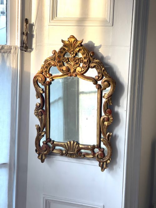18TH CENTURY FRENCH GILTWOOD MARRIAGE MIRROR - ADDITIONAL PHOTO 5