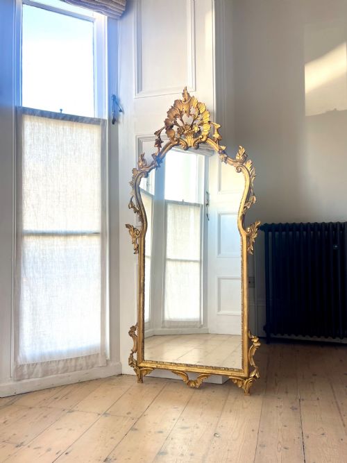 ANTIQUE GILT ITALIAN MIRROR - ADDITIONAL PHOTO 3
