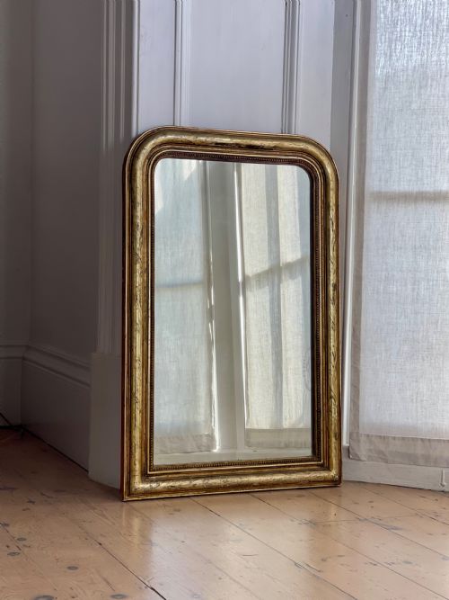 ANTIQUE FRENCH GILT MIRROR - ADDITIONAL PHOTO 3