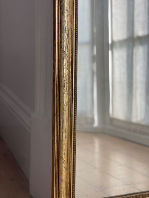 ANTIQUE FRENCH GILT MIRROR - ADDITIONAL PHOTO 5