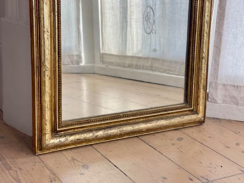 ANTIQUE FRENCH GILT MIRROR - ADDITIONAL PHOTO 6
