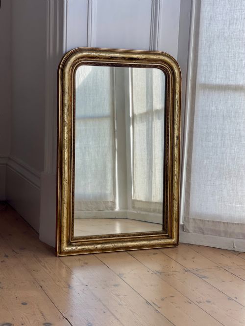 ANTIQUE FRENCH GILT MIRROR - ADDITIONAL PHOTO 10