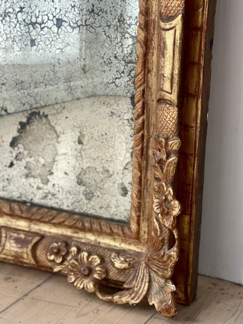 18TH CENTURY FRENCH GILT MARRIAGE MIRROR - ADDITIONAL PHOTO 1