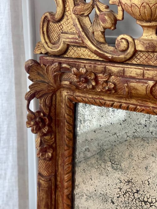 18TH CENTURY FRENCH GILT MARRIAGE MIRROR - ADDITIONAL PHOTO 3