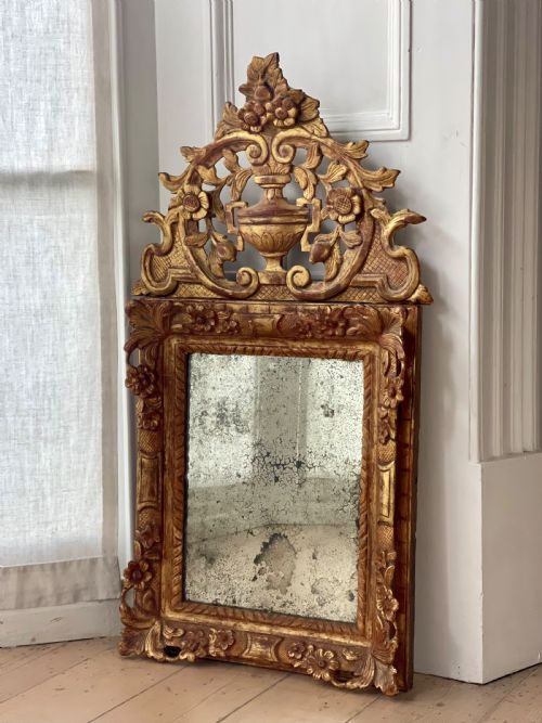 18TH CENTURY FRENCH GILT MARRIAGE MIRROR - ADDITIONAL PHOTO 7