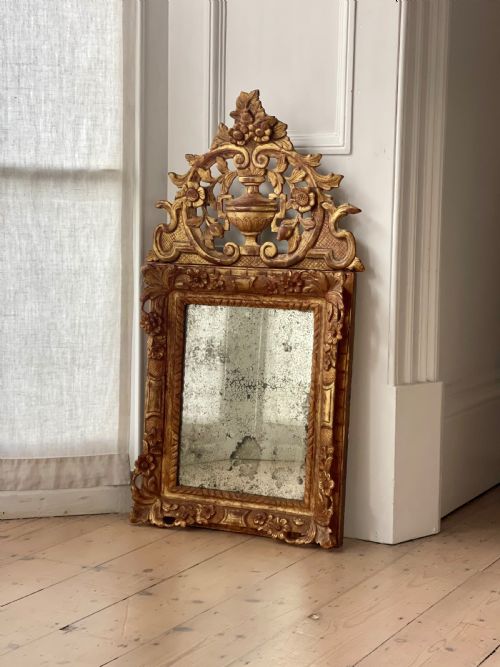 18TH CENTURY FRENCH GILT MARRIAGE MIRROR - ADDITIONAL PHOTO 8
