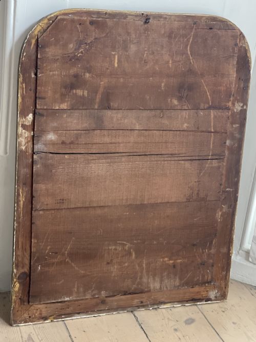 ANTIQUE FRENCH SILVER GILT AND BARE GESSO MIRROR - ADDITIONAL PHOTO 5