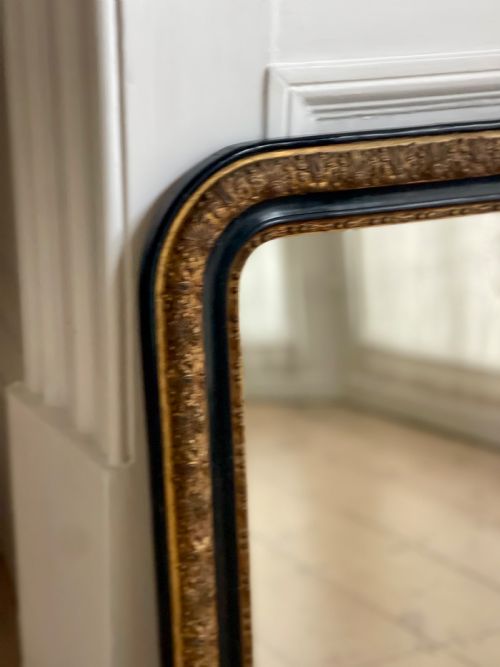 ANTIQUE FRENCH GILT MIRROR - ADDITIONAL PHOTO 2