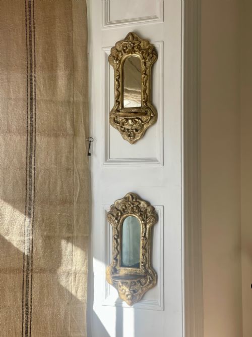 PAIR OF 18TH CENTURY FRENCH GILT WOOD MIRRORSGIRONDELLES - ADDITIONAL PHOTO 5