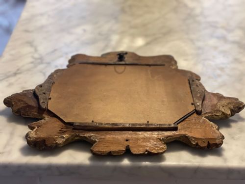 PAIR OF 17TH CENTURY FRENCH GILT WOOD MIRRORS - ADDITIONAL PHOTO 1