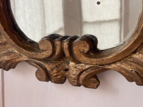 PAIR OF 17TH CENTURY FRENCH GILT WOOD MIRRORS - ADDITIONAL PHOTO 2