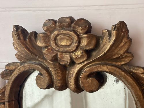 PAIR OF 17TH CENTURY FRENCH GILT WOOD MIRRORS - ADDITIONAL PHOTO 4