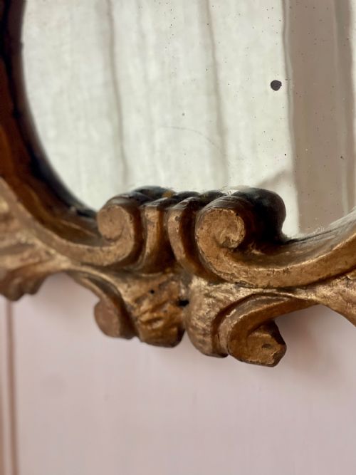 PAIR OF 17TH CENTURY FRENCH GILT WOOD MIRRORS - ADDITIONAL PHOTO 5