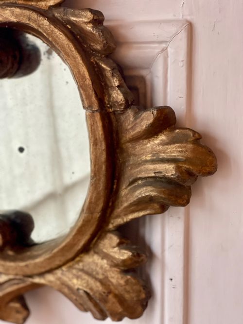 PAIR OF 17TH CENTURY FRENCH GILT WOOD MIRRORS - ADDITIONAL PHOTO 6