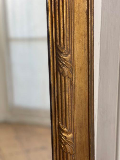 ANTIQUE FRENCH GILT MIRROR MERCURY GLASS - ADDITIONAL PHOTO 1