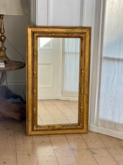 ANTIQUE FRENCH GILT MIRROR MERCURY GLASS - ADDITIONAL PHOTO 6