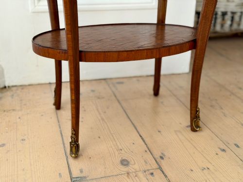 19TH CENTURY FRENCH MARQUETRY TABLE ESCALIER DE CRISTAL PARIS - ADDITIONAL PHOTO 1