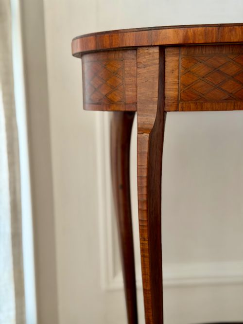 19TH CENTURY FRENCH MARQUETRY TABLE ESCALIER DE CRISTAL PARIS - ADDITIONAL PHOTO 8