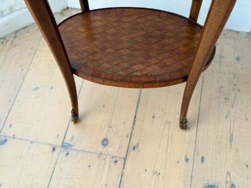 19TH CENTURY FRENCH MARQUETRY TABLE ESCALIER DE CRISTAL PARIS - ADDITIONAL PHOTO 13